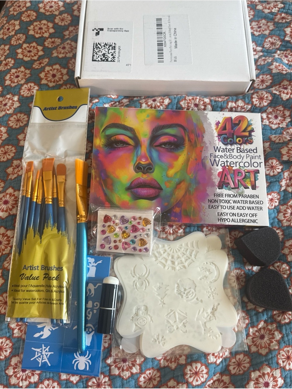 NEW Professional Face Painting Kit 42 Colors Paint Makeup Non Toxic Party Kids